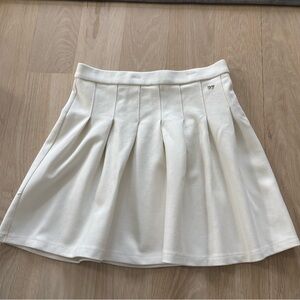 Zara Cream Pleated Skirt